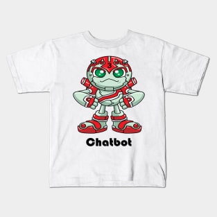 Chatbot I Build Chatbots Robot Robotic Artificial Intelligence A.I. Kids T-Shirt